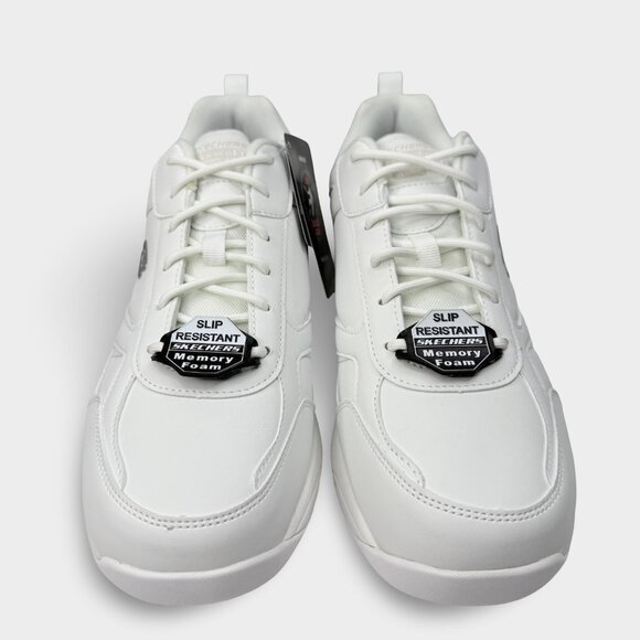 Skechers Work Relaxed Fit Dighton SR Men\'s 10 White EH SRO Safety Shoes 77111